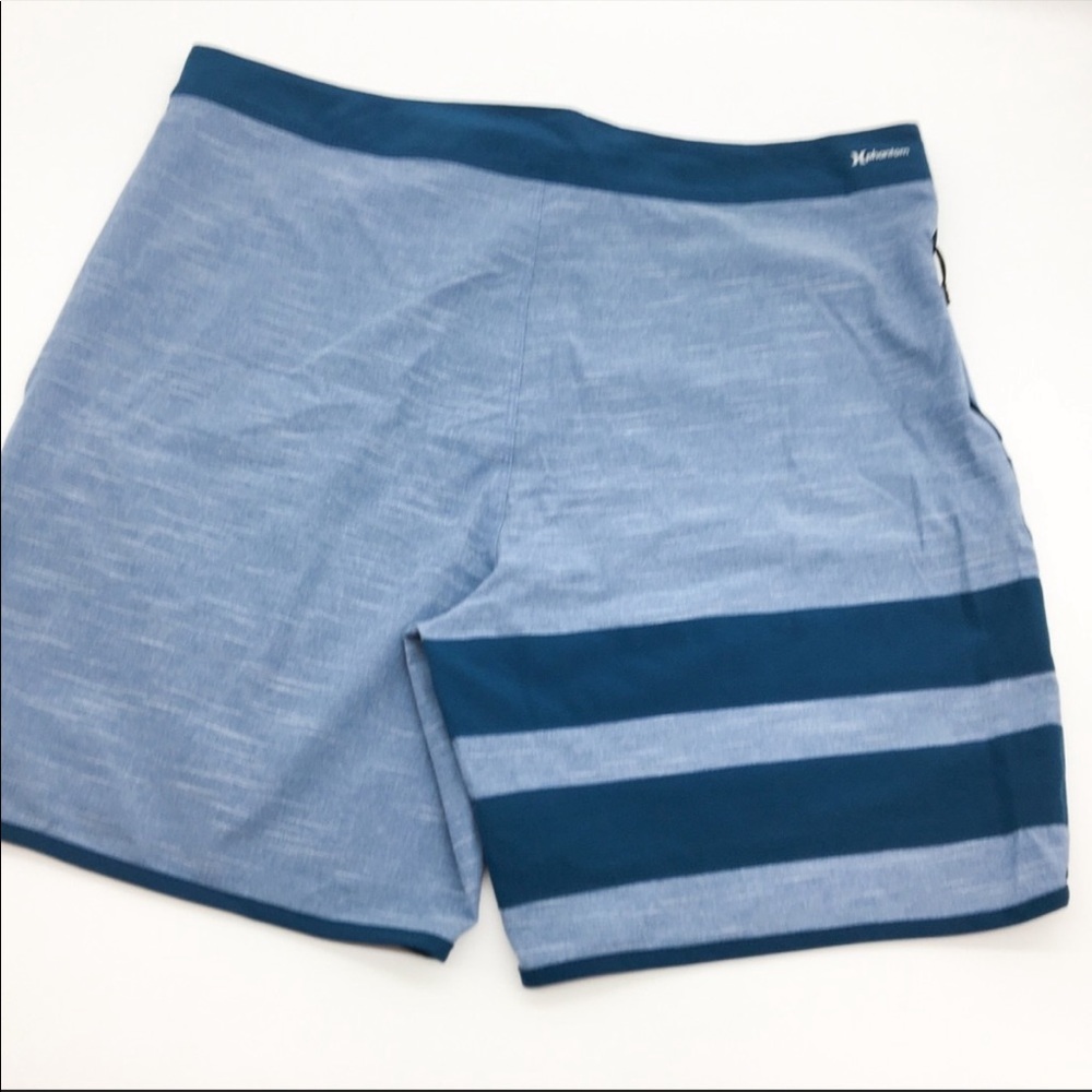 Hurley Men’s Size 34 Phantom Block Party Board shorts Blue Swim Shorts Pocket